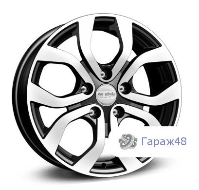 K&amp;K KC704 R16 / 6.5J PCD 5x114.3 ET 50 ЦО 67.1 Литые Черный с полированной лицевой поверхностью