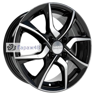 Skad Tulon R15 / 6J PCD 4x100 ET 39 ЦО 56.6 Литые Черный глянцевый с полированной лицевой поверхностью